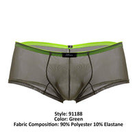 Xtremen 91188 Tulle Mesh Trunks color verde