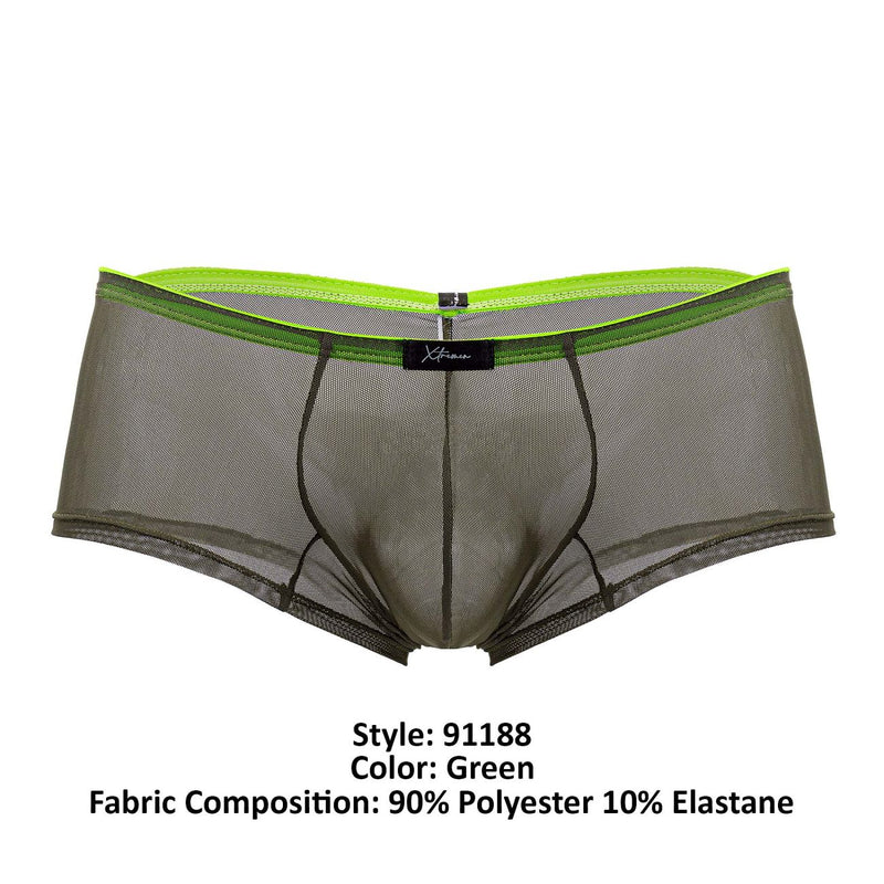 Xtremen 91188 TULLE MESH TRUNKS COULEUR VERT