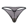 Xtremen 91189 Tulle Mesh thongs रंग काला