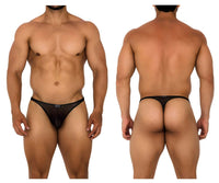 Xtremen 91189 Tulle Mesh Thongs Color Black