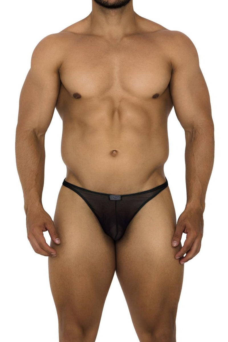 Xtremen 91189 Tulle Mesh Thongs Color Negro