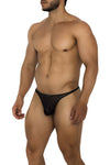 Xtremen 91189 Tulle Mesh thongs रंग काला