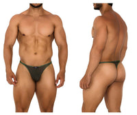 Xtremen 91189 Tulle Mesh tangas color verde