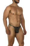 Xtremen 91189 Tulle Mesh thongs रंग हरा