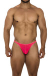 Xtremen 91189 Tulle Mesh Thongs Color Pink