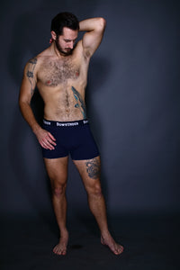 DownUnder Apparel Basic Boxer Briefs In Black, Navy Blue and White.  Menswear. For The Boys!